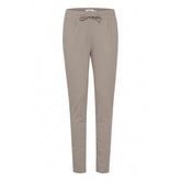 ICHI Beige Polyester Pant -   -  ICHI.